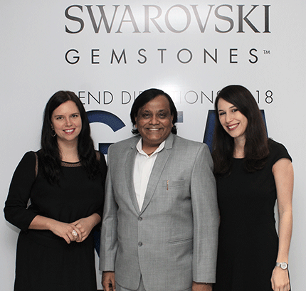 (l to r) Ms. Roza Topolnicka, Rajendra Jain, Ms. Anja Litterscheid