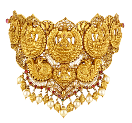 TBZ-The Original_Devna_Gold Goddess choker necklace