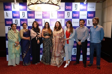 (L-R) Usha Balakrishnan, Ahalya S, Latika Khanna, Tanishaa Mukherji, Nirupa Bhatt, Shaheen Abbas, Rajiv Jain, Siddharth Sirohi    