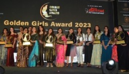 Actress Pooja Bedi addressing the audience on the Power of Women 