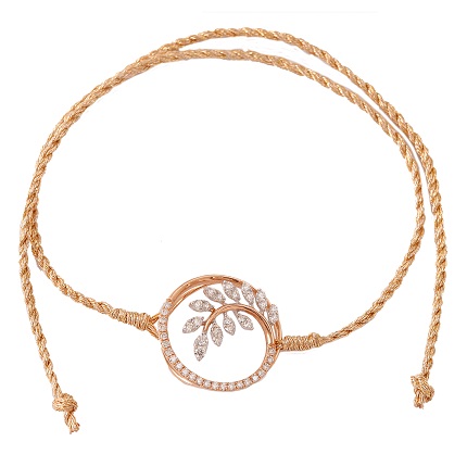 Precious Anmol Rakhi with leaf motif