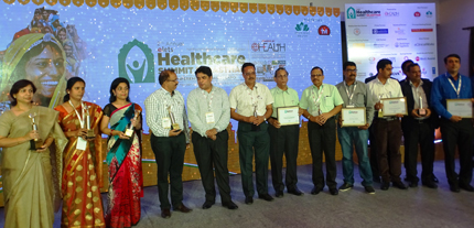 Dr. S C Pareek, MD, BMCHRC and Dr. Prem Singh Lodha, ED, BMCHRC with other awardees