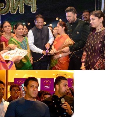 (L-R) Dr S. B. Mujumdar -Founder and President of Symbiosis Society, Girish Bapat- Guardian Minister of Pune & Saurabh Gadgil-CMD PNG Jewellers inaugurates Think Pure Awards